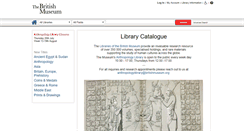 Desktop Screenshot of libraries.britishmuseum.org